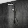 Mira Opero Dual Matt Black Thermostatic Mixer Shower - 1.1944.004