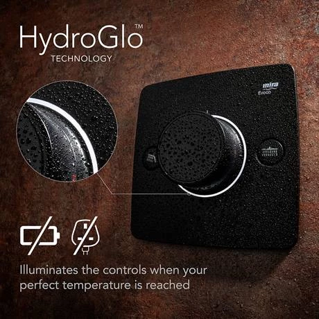 Mira Evoco Dual Outlet Matt Black Thermostatic Mixer Shower - 1.1967.003 - Image 5