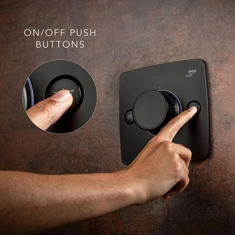 Mira Evoco Dual Outlet Matt Black Thermostatic Mixer Shower - 1.1967.003 - Image 6