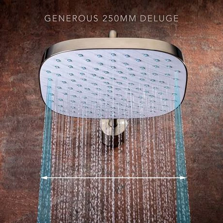 Mira Evoco Dual Outlet Brushed Nickel Thermostatic Mixer Shower - 1.1967.004 - Image 2