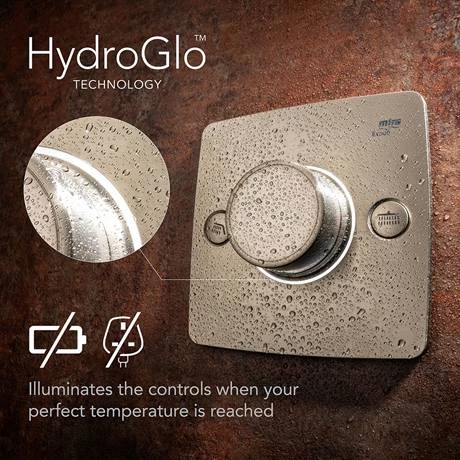 Mira Evoco Dual Outlet Brushed Nickel Thermostatic Mixer Shower - 1.1967.004 - Image 5