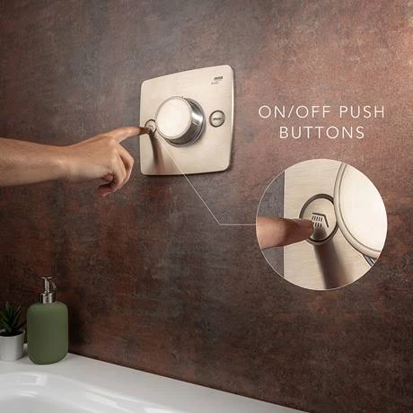 Mira Evoco Dual Outlet Brushed Nickel Thermostatic Mixer Shower with Bathfill - 1.1967.008 - Image 6