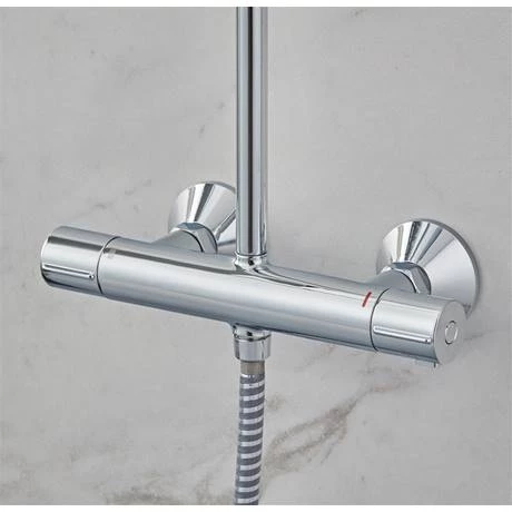 Hansgrohe Vernis Blend Showerpipe 200 Thermostatic Shower Mixer - Chrome - 26276000 - Image 6