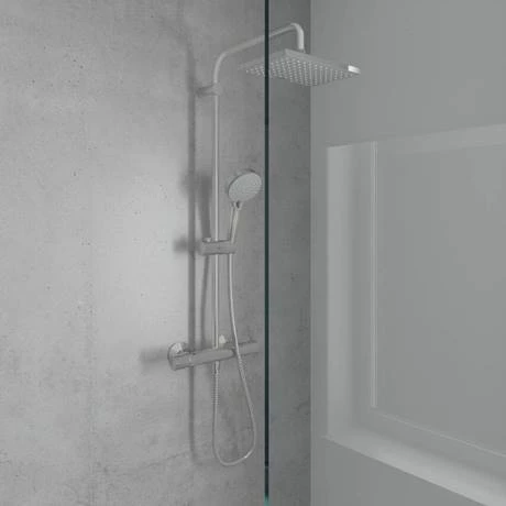 Hansgrohe Pack of 2 Vernis Shape Showerpipe 230 Thermostatic Shower Mixer - 26287000 - Image 2