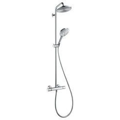 Hansgrohe Raindance S Showerpipe 240 EcoSmart 9 l/min Thermostatic Shower Mixer - 27116000