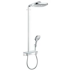 Hansgrohe Raindance Select E Showerpipe 300 with ShowerTablet Select 300 Thermostatic Shower - Chrome - 27127000