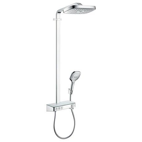Hansgrohe Raindance Select E Showerpipe 300 with ShowerTablet Select 300 Thermostatic Shower - Chrome - 27127000