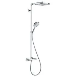 Hansgrohe Raindance Select S Showerpipe 300 Thermostatic Shower Mixer - Chrome - 27133000