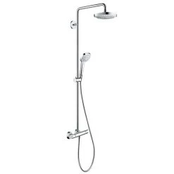 Hansgrohe Croma Select E Showerpipe 180 Thermostatic Shower Mixer - 27256400