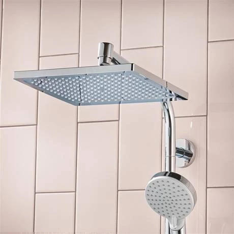 Hansgrohe Crometta E EcoSmart Showerpipe 240 Thermostatic Shower Mixer - 27281000 - Image 4