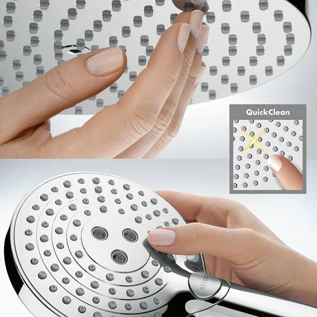 Hansgrohe Raindance Select S Showerpipe 240 Thermostatic Shower Mixer - Chrome - 27633000 - Image 4