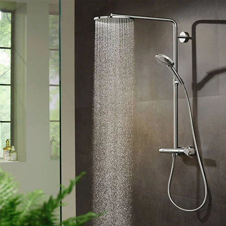 Hansgrohe Raindance Select S Showerpipe 240 Thermostatic Shower Mixer - Chrome - 27633000