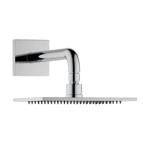 Keuco Ixmo Square Thermostatic Shower System with Head + Slide Rail Kit - Chrome - Image 2