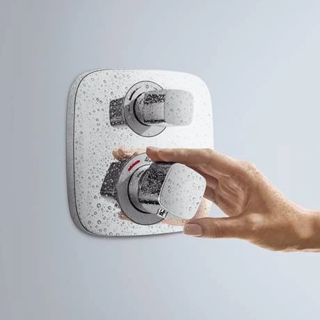 Hansgrohe Ecostat E Square Complete Shower Set with Shower Slider Rail Kit - Image 5