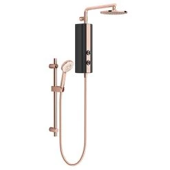 AQUAS AquaMax Flex Manual Smart 9.5KW Black + Rose Gold Electric Shower