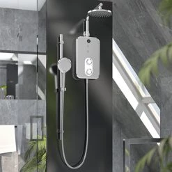 AQUAS Reva Flex Smart 9.5KW Chrome + White Electric Shower