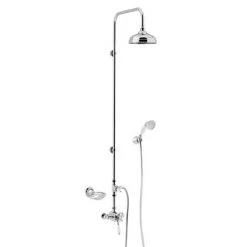 Heritage Avenbury Exposed Shower with Deluxe Fixed Riser Kit & Diverter to Handset - AVEDUAL01