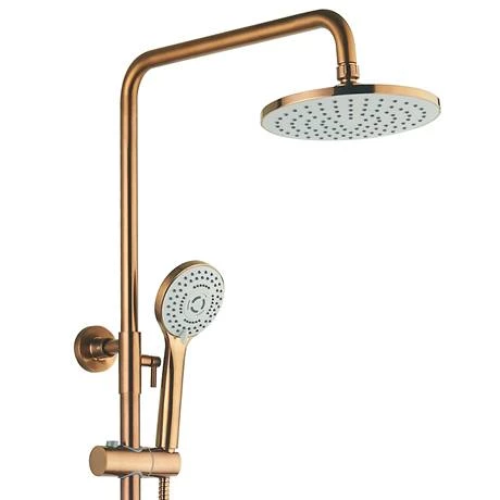 Arezzo Round Thermostatic Shower - Brushed Bronze - Image 3
