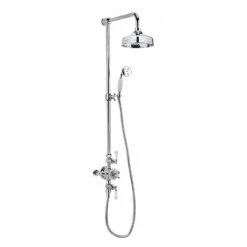 Crosswater - Belgravia Thermostatic Shower Valve with Fixed Head, Slider Rail & Handset