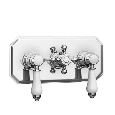 Belmont Traditional Shower Package - Concealed Valve with Fixed Head & Slider Kit - Image 4