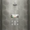 Bosa Concealed Thermostatic Valve with Fixed Shower Head + 4 Body Jets