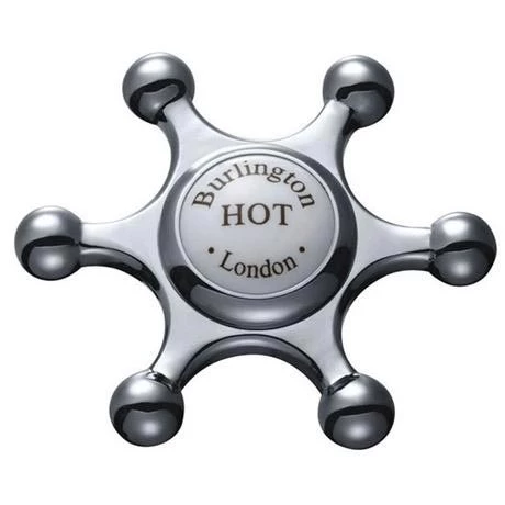 Burlington Birkenhead Wall Mounted Bath Shower Mixer w Rigid Riser, Straight Arm & 6" Rose - Image 4