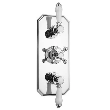 Chatsworth 1928 Traditional Shower with Concealed Valve, 8" Head + Handset - Image 6