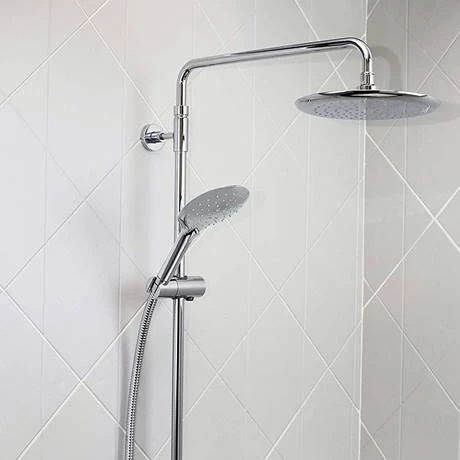 Bristan Carre Exposed Fixed Head Bar Shower with Diverter + Kit - Image 3