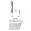 Aqualisa Dream Round Thermostatic Mixer Shower with Adjustable Head and Bath Fill - DRMDCV2.ADBTX.RND