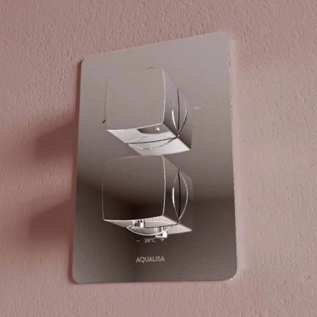 Aqualisa Dream Square Thermostatic Mixer Shower with Adjustable and Wall Fixed Heads - DRMDCV2.ADFW.SQR - Image 5