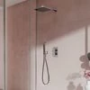 Aqualisa Dream Square Thermostatic Mixer Shower with Hand Shower and Wall Fixed Head - DRMDCV2.HSFW.SQR