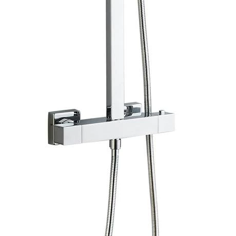Summit Modern Square Thermostatic Shower - Chrome - Image 4