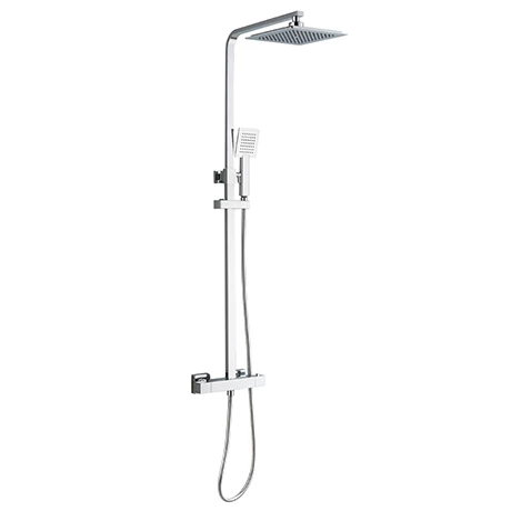 Summit Modern Square Thermostatic Shower - Chrome