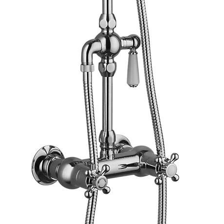 Chatsworth Thermostatic Shower with Diverter, Rigid Riser & Fixed Head - Image 4