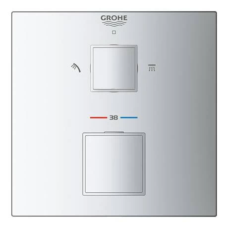 Grohe Grohtherm Cube SmartConnect Head & Handset Shower Set - Image 2