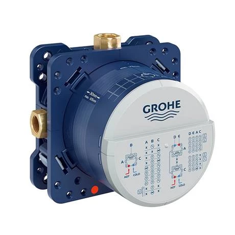 Grohe Grohtherm SmartConnect Square Head & Handset Shower Set - Image 4