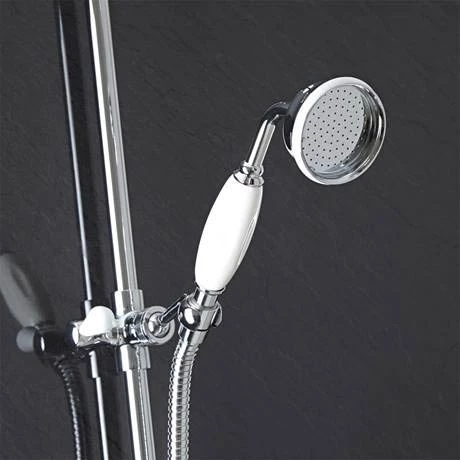 Hudson Reed Traditional Exposed Shower Valve, Riser Kit, Diverter & Shower Rose - Image 4