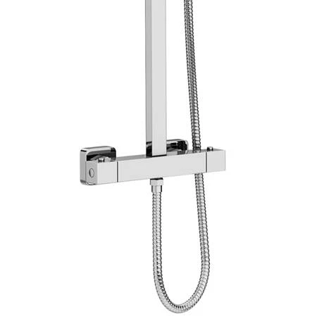 Milan Modern Square Thermostatic Shower (300 x 300mm Head - Chrome) - Image 3