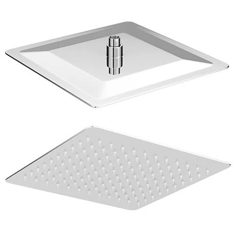 Milan Modern Square Thermostatic Shower (300 x 300mm Head - Chrome) - Image 4