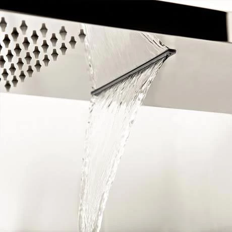 Milan Shower Valve with Built-in Diverter + Rainfall/Water Blade Shower Head - Image 3