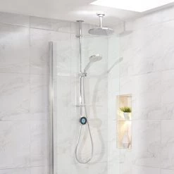 Aqualisa Optic Q Smart Shower Exposed with Adjustable and Ceiling Fixed Head