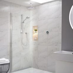 Aqualisa Optic Q Smart Shower Concealed with Adjustable and Ceiling Fixed Head