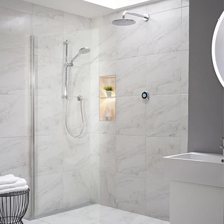 Aqualisa Optic Q Smart Shower Concealed with Adjustable and Wall Fixed Head