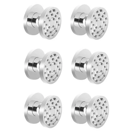 Pablo Concealed Thermostatic Valve with Fixed Shower Head & 6 Body Jets - Image 2