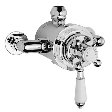 Nuie Victorian Exposed Valve inc. Riser Kit, Diverter, 12 Inch Shower Rose + Handset - Image 3