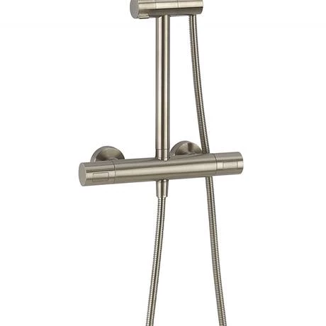 Crosswater Central Brushed Stainless Steel Height Adjustable Thermostatic Shower - Image 3