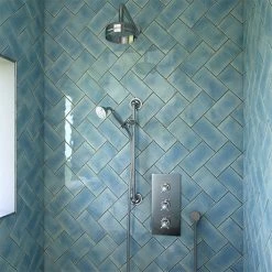 Heritage - Dawlish Concealed Valve with 6" Fixed Head & Adjustable Riser - Chrome - SDCDUAL03