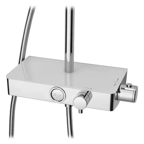 Triton Push Button Thermostatic Shower Mixer - Chrome - PBDIVCHR - Image 2