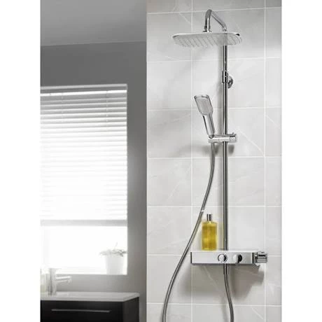 Triton Push Button Thermostatic Shower Mixer - Chrome - PBDIVCHR - Image 5