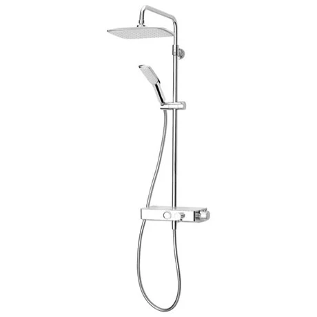 Triton Push Button Thermostatic Shower Mixer - Chrome - PBDIVCHR